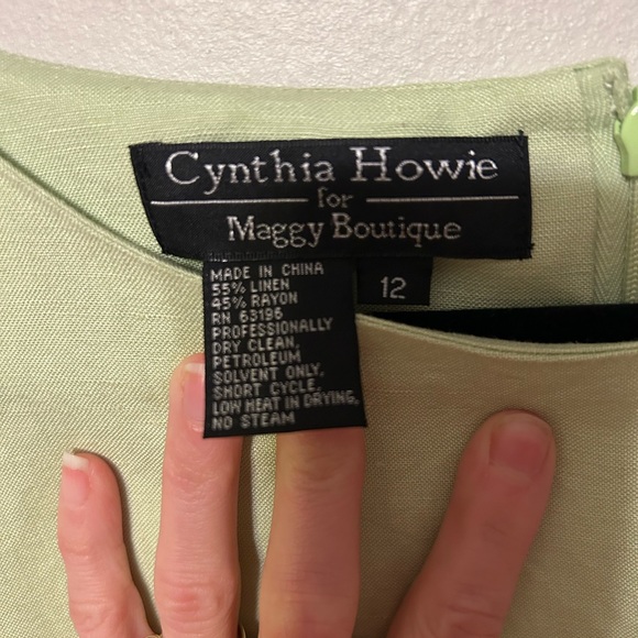 Cynthia Howie Light Green Skirt Set Spring Wedding Guest - Picture 4 of 5